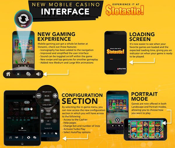 Slotastic Mobile Interface Slotastic Mobile Interface