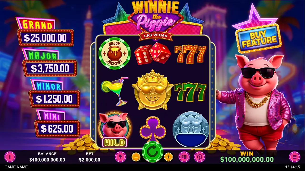 Winnie the Piggie: Las Vegas Slot