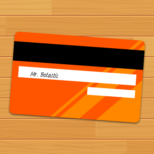 Copy of Credit Card Back Copy of Credit Card Back