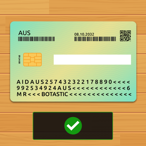 Correct: Copy of ID Back Correct: Copy of ID Back